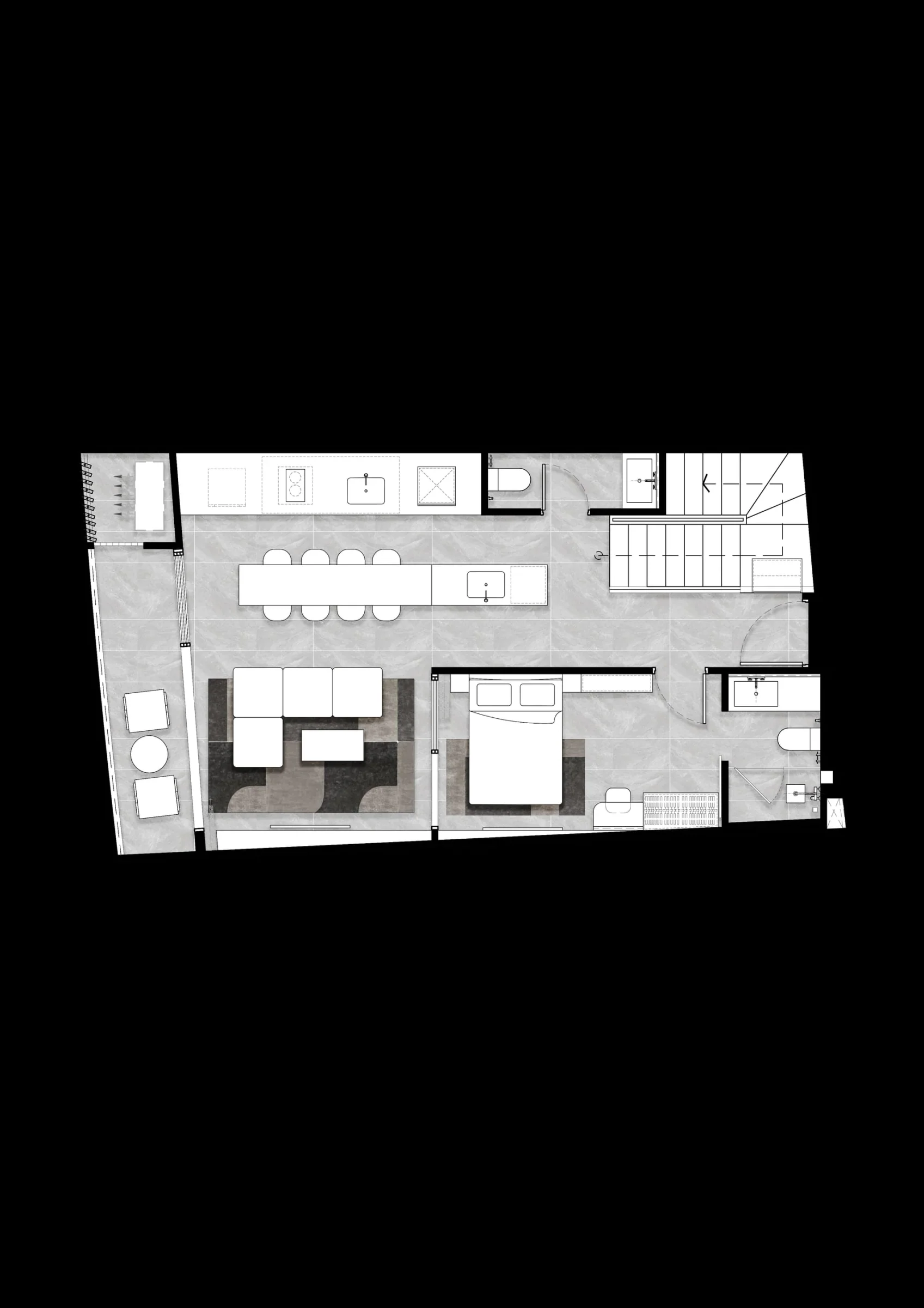 Citygate De Phuket — 3 Bedrooms · Types C, D, E, F floor plan